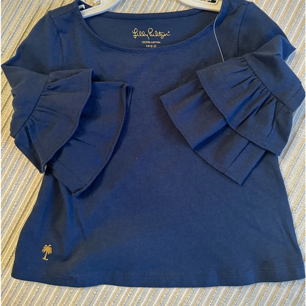 Lilly Pulitzer Mazie top navy
